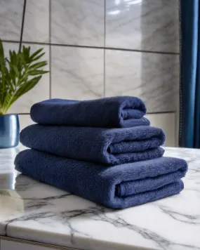 100% Cotton Towels - Midnight