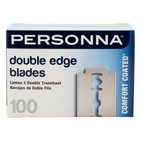 100 Personna Stainless Steel Double Edge Razor Blades