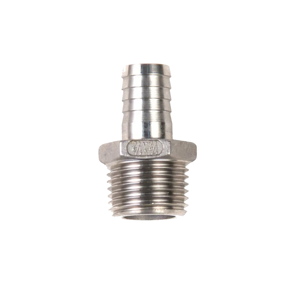 1/2" NPT x 1/2" Tubing Barb Fitting