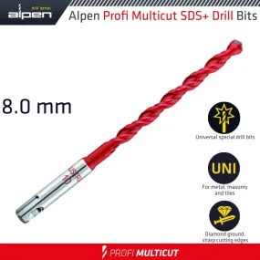 ALPEN PROFI MULTICUT SDS DRILL BIT 8 X 160MM ALP51908