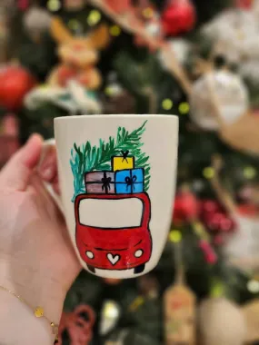 ArtVibes Hand Painted Christmas Mug ( per piece)