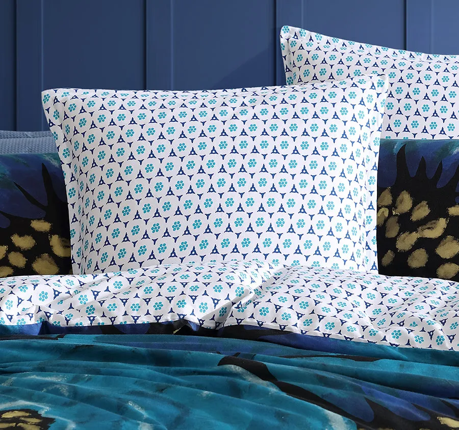 Avalon European Pillowcase Blue