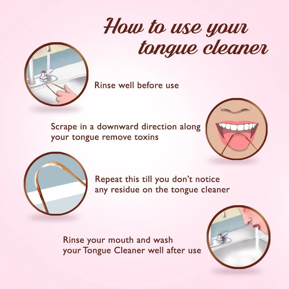 Ayurvedic Copper Tongue Cleaner- Pack of 1