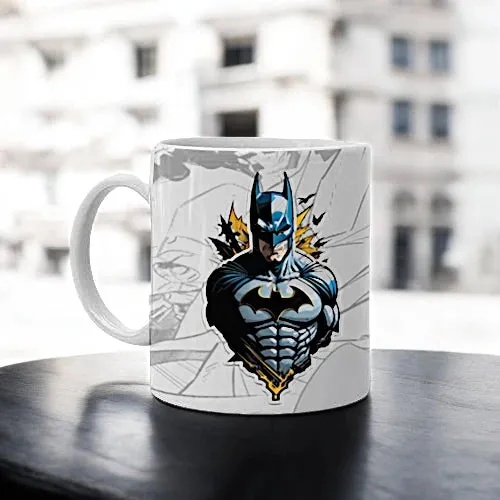 Batman Printed White Ceramic Coffee Mug