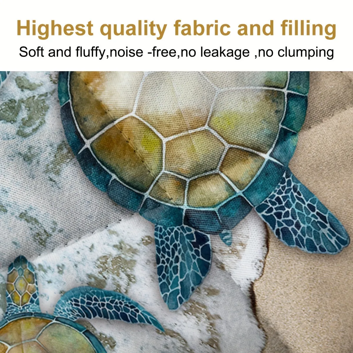 Bedding Sheet: 3pcs Sea Turtle Print