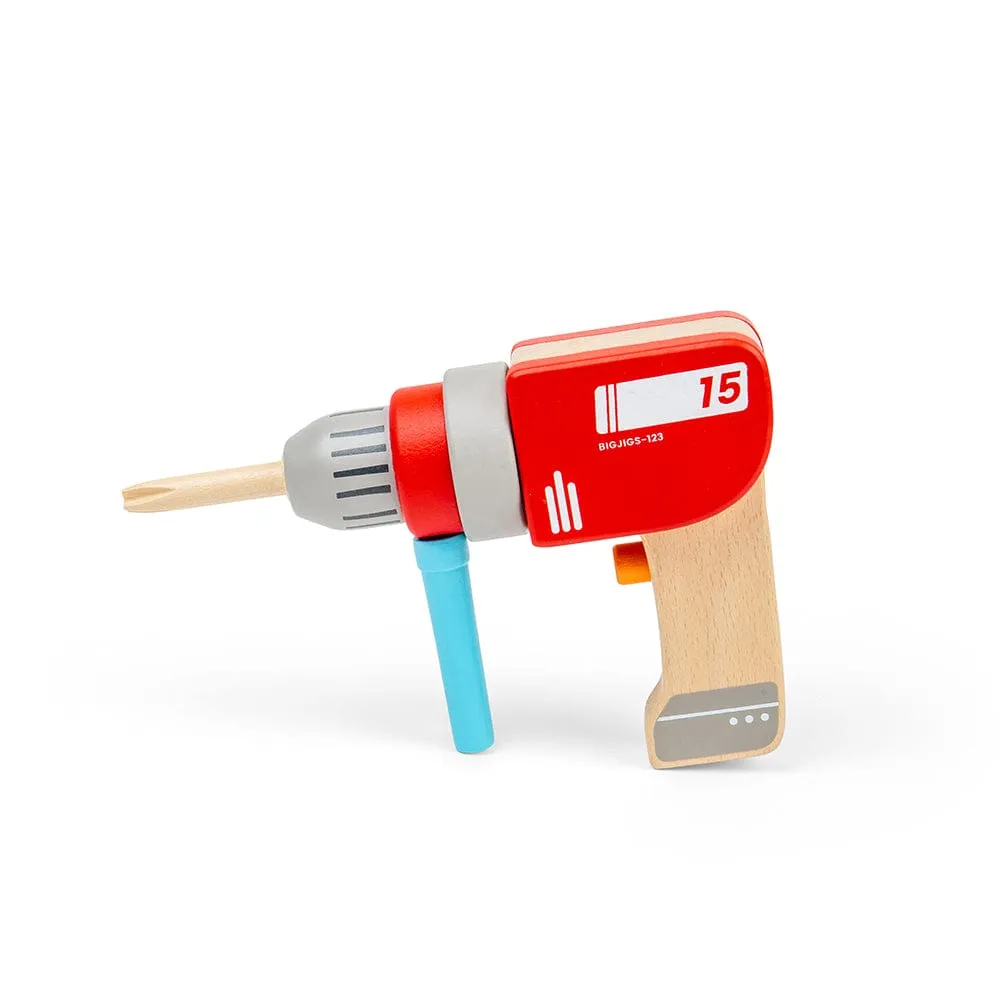 Bigjigs Toys Wooden Toy Drill