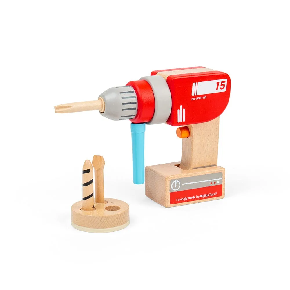 Bigjigs Toys Wooden Toy Drill