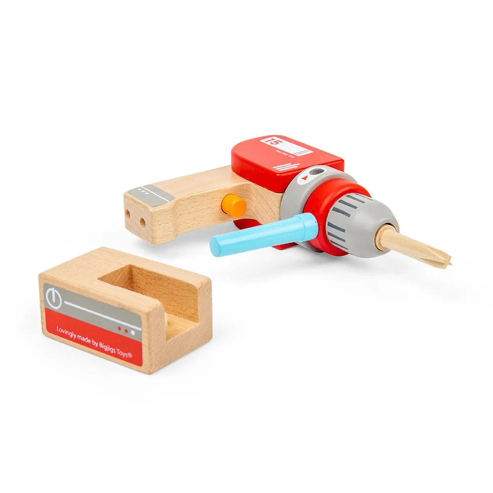 Bigjigs Toys Wooden Toy Drill