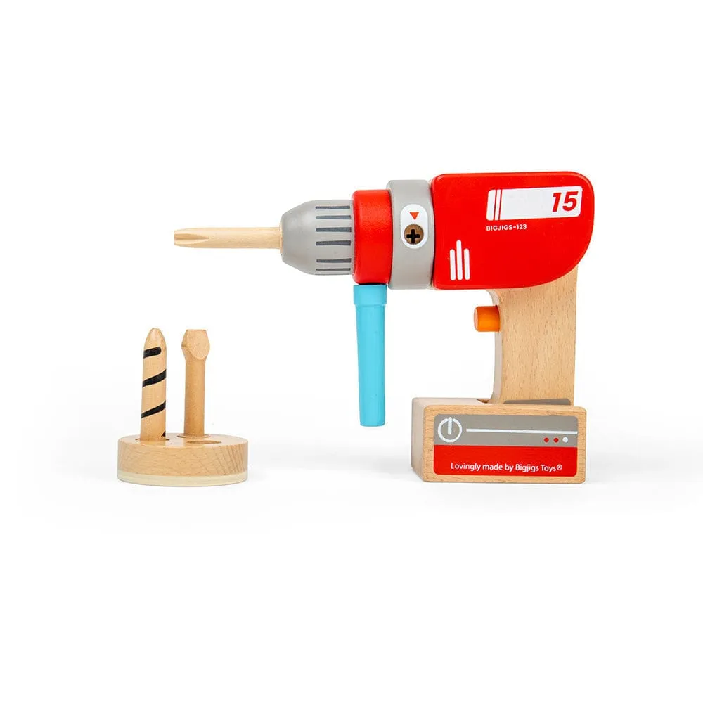 Bigjigs Toys Wooden Toy Drill