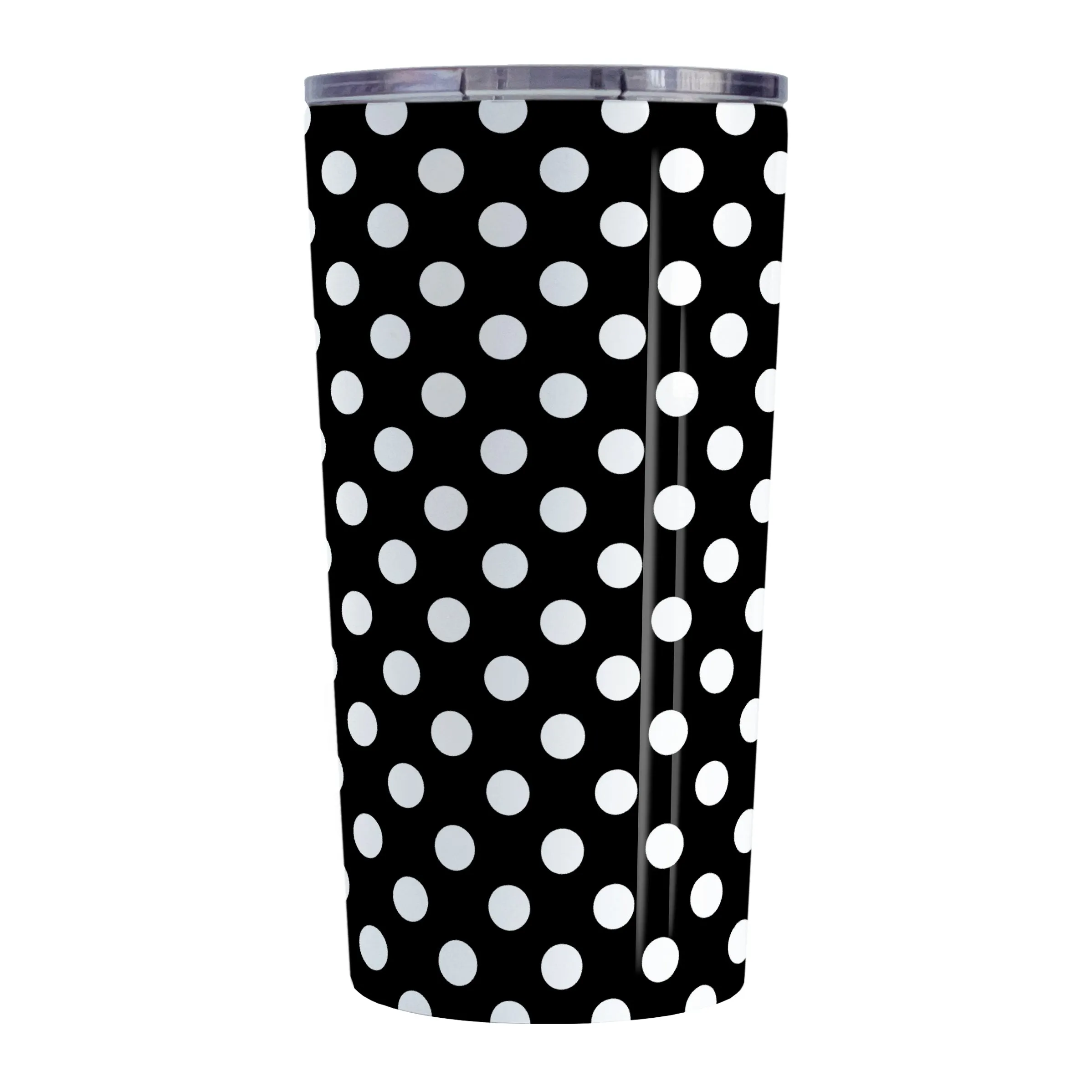 Black Polka Dot Tumbler Cup