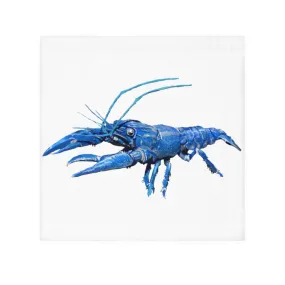 Blue Crawfish Face Towel