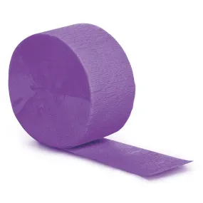 Bulk Amethyst Purple Crepe Streamer 81 ft (12 per Case)