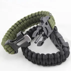 Buy One Free One Paracord Flint Fire Starter Bracelet 4 In 1