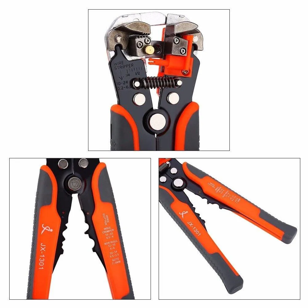 Cable Wire Stripper Cutter Crimper Automatic Multifunctional TAB Terminal Crimping| AWG24-10 0.2-6.0mm2