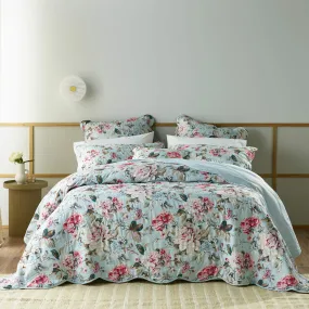 Charlene Blue Bedspread by Bianca