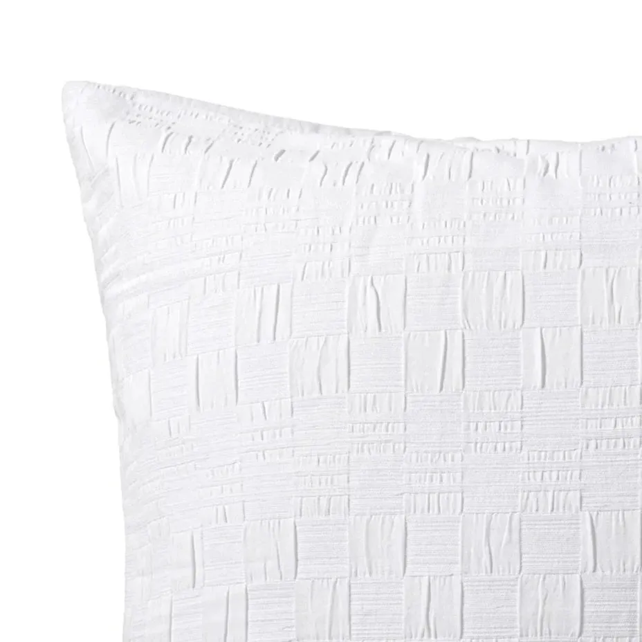 Cosmo White European Pillowcase by Bianca