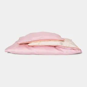 Cotton Sateen Baby Bedding Light Pink & Cream