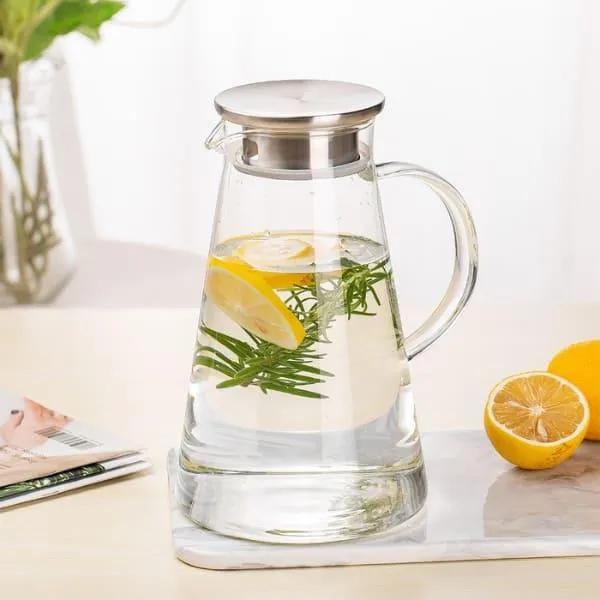 DELI GLASSWARE TEA KETTLE 1.8LTR