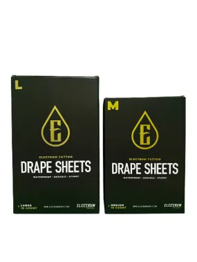 Electrum - Disposable Black Drape Sheets - 10 ct