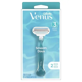 Gillette Venus Smooth Women's Razor, 1 Handle   2 Refills