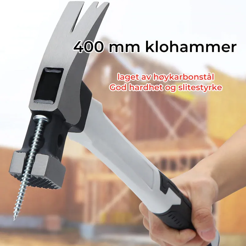 Hammer with magnetic nail extraction for woodworking