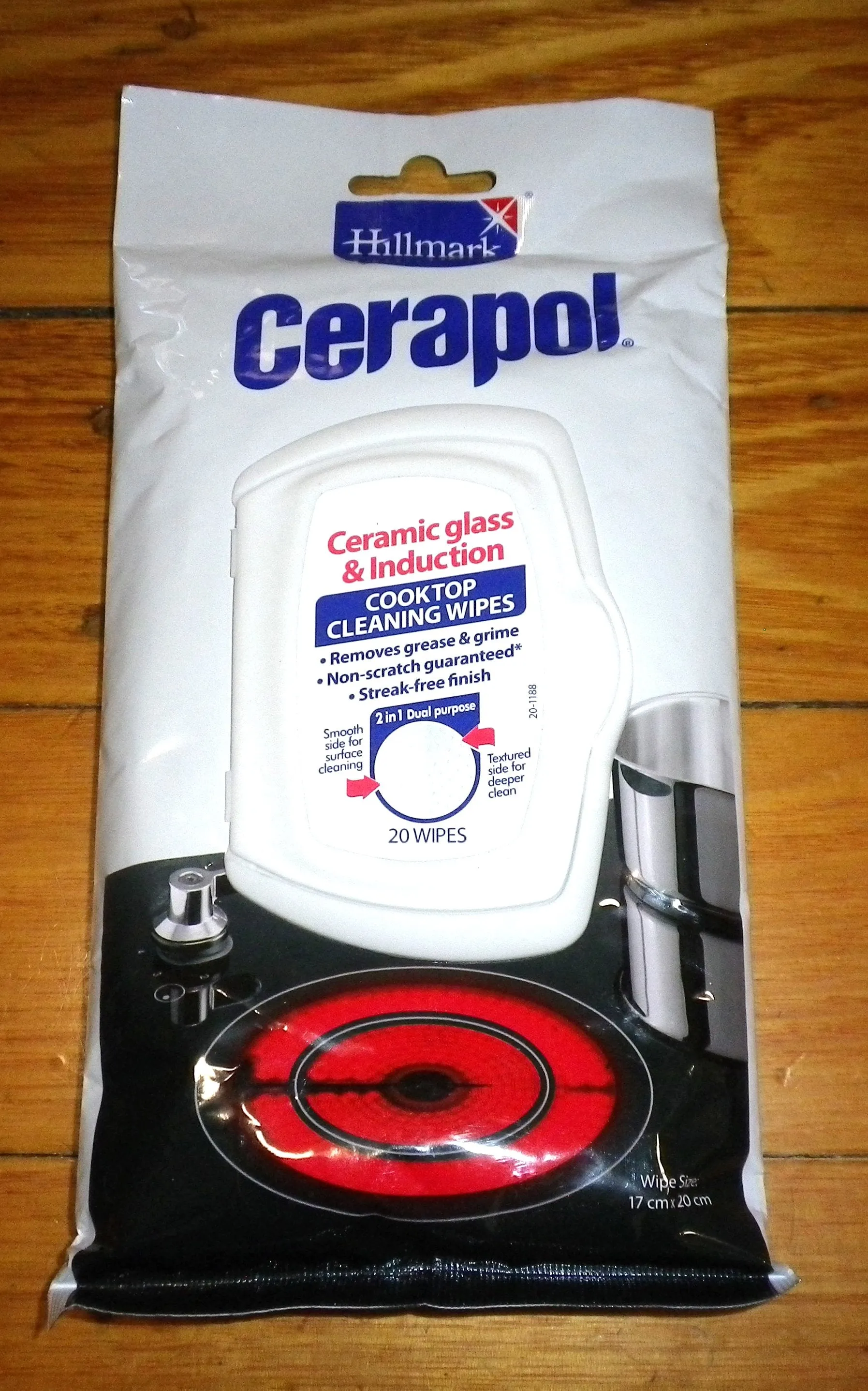 Hillmark Cerapol Ceramic Glass Cooktop Cleaning Wipes (Pkt 20) - Part # 20-1188