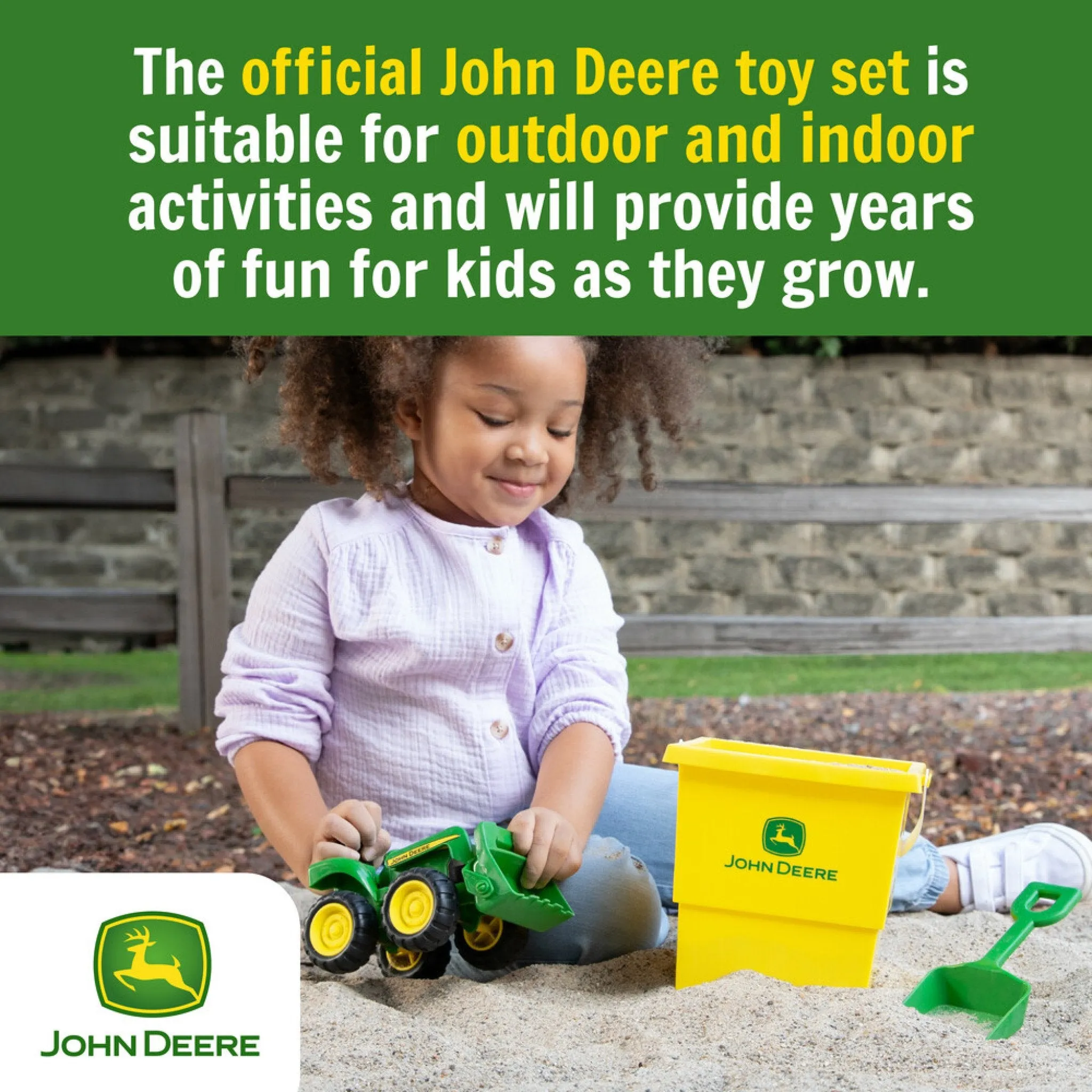 John Deere Sandbox 3 Piece Set Farm