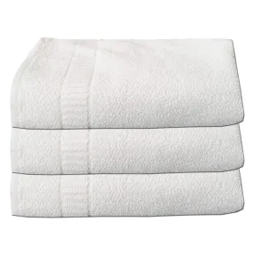 Kuber Industries Cotton Bath Towel 400 GSM (3 Pieces, White)