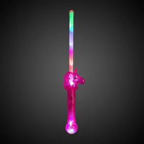 LED Light Up 16 Inch Unicorn Prism Wand