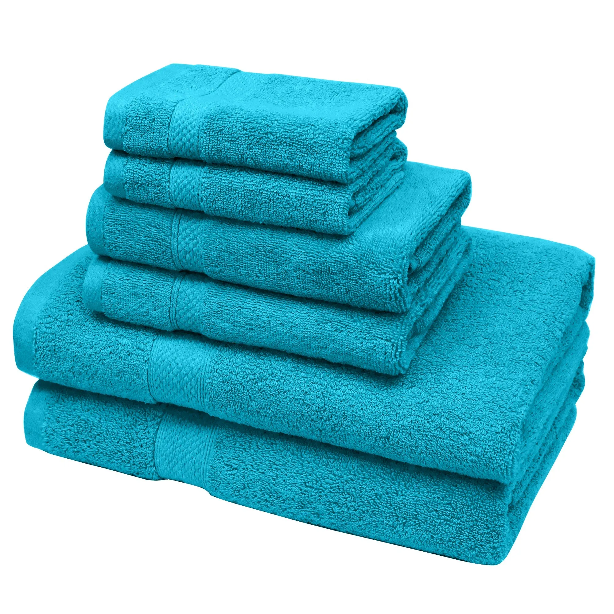 Linenova 650GSM Cotton Bath Towel 6 Piece Pack