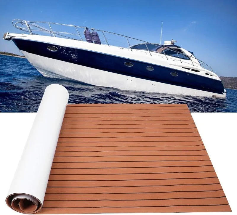 Marine Carpet Teak Boat Flooring Mat EVA 2 PCS