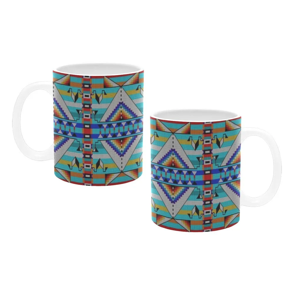 Medicine Blessing Turquoise White Mug(11OZ)