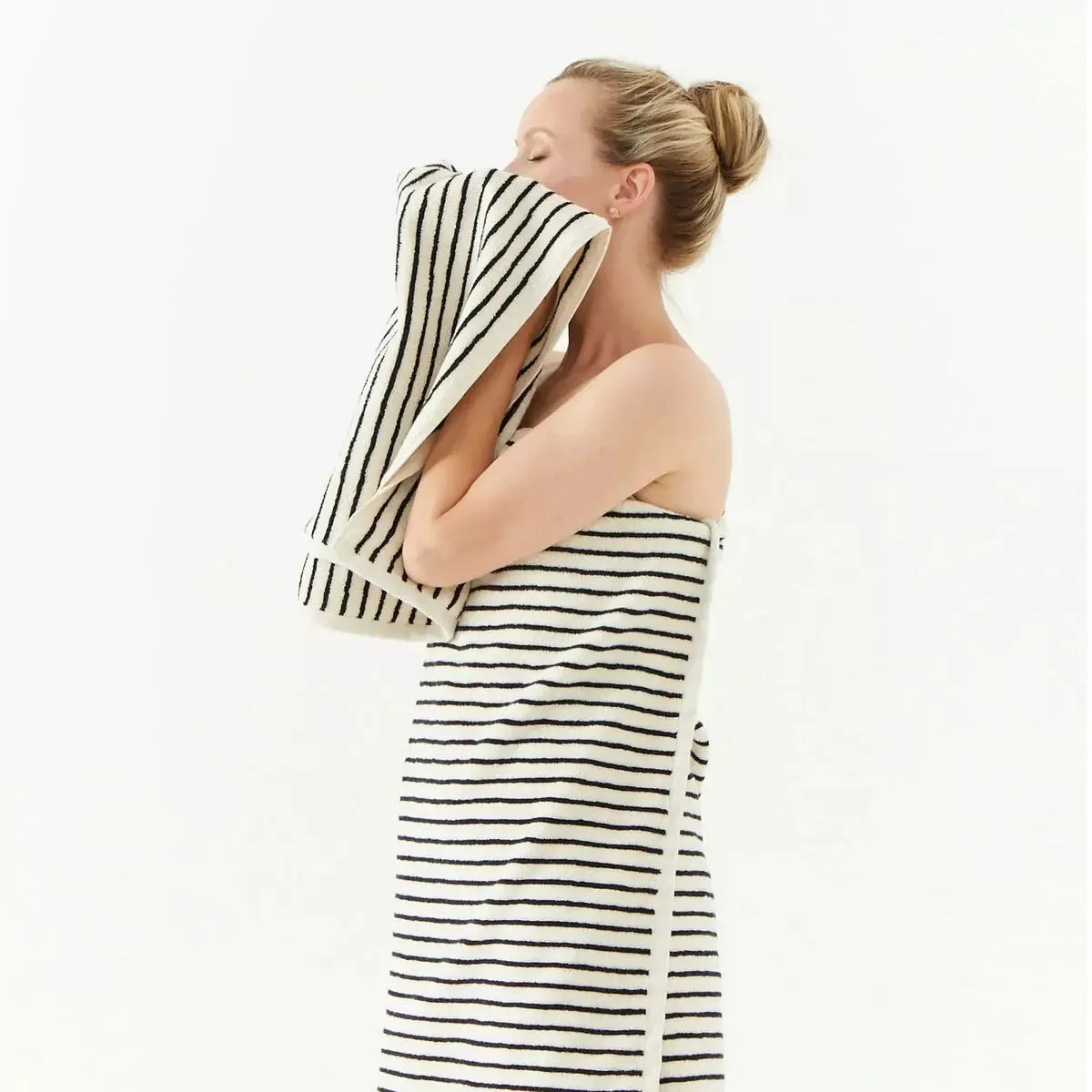 Melika Turkish Cotton Striped Terry Towel