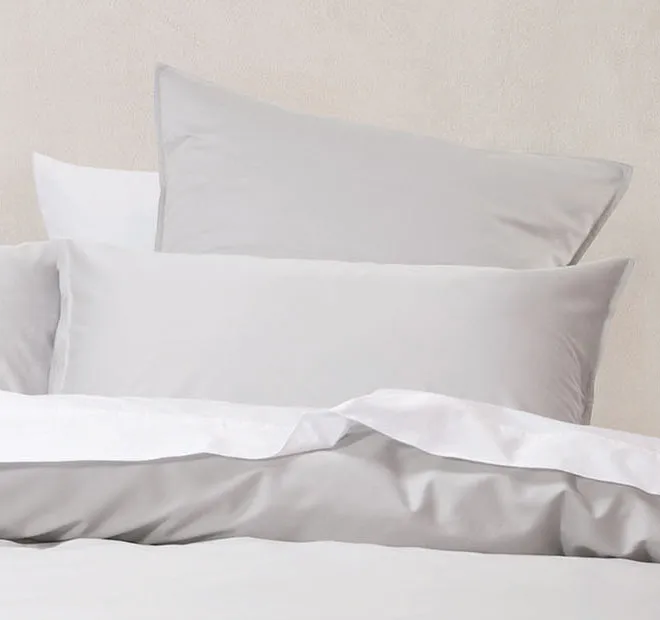 Nara 400THC Bamboo Cotton Standard Pillowcase Silver