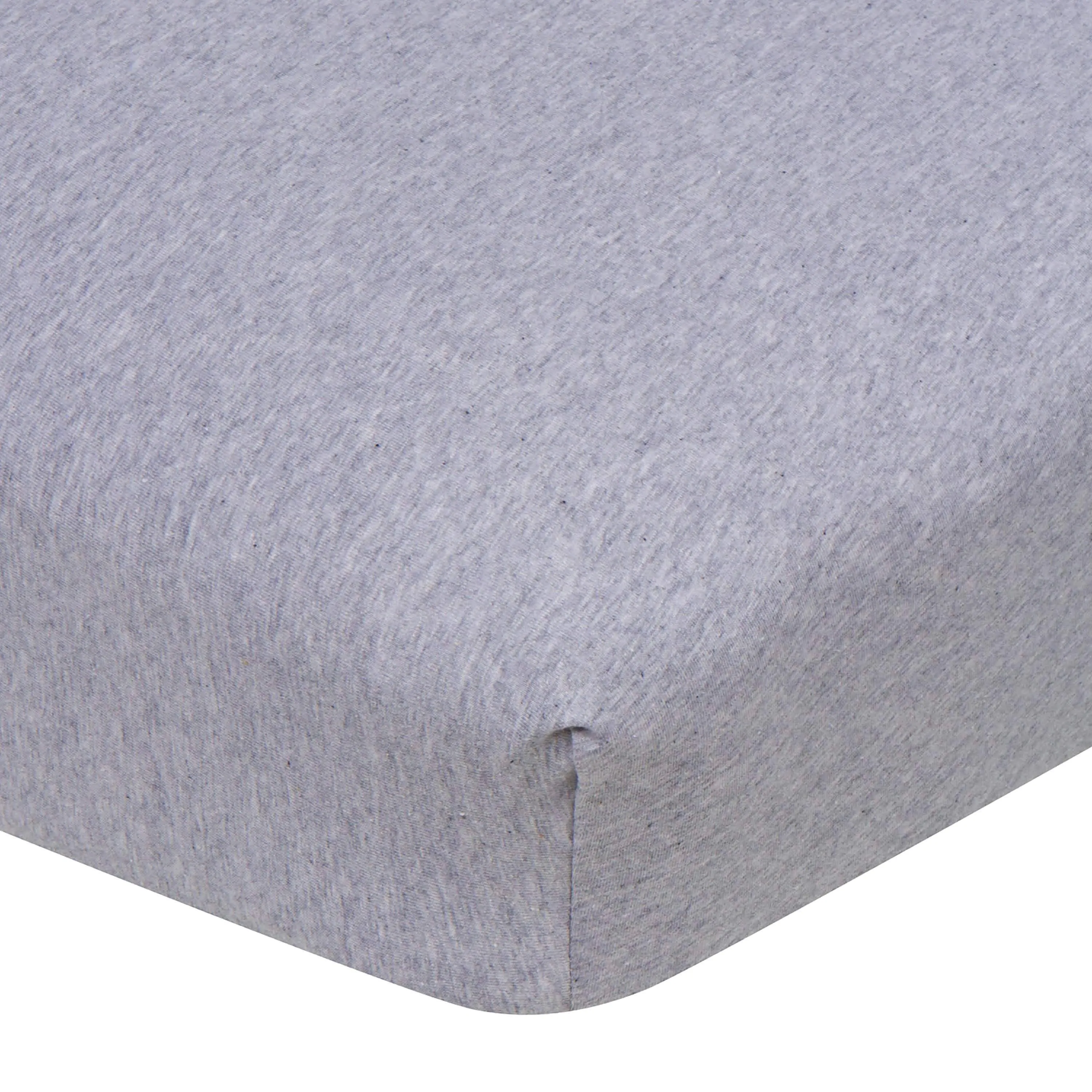 Neutral Gray Fitted Crib Sheet