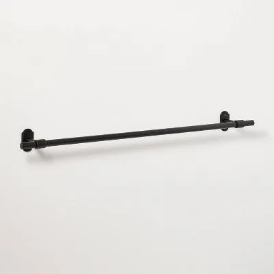 New - 24" Classic Metal Towel Bar Black Finish - Hearth & Hand with Magnolia