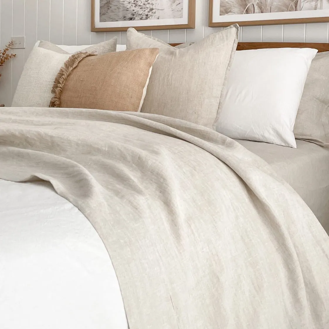 Oatmeal Linen Flat Sheet