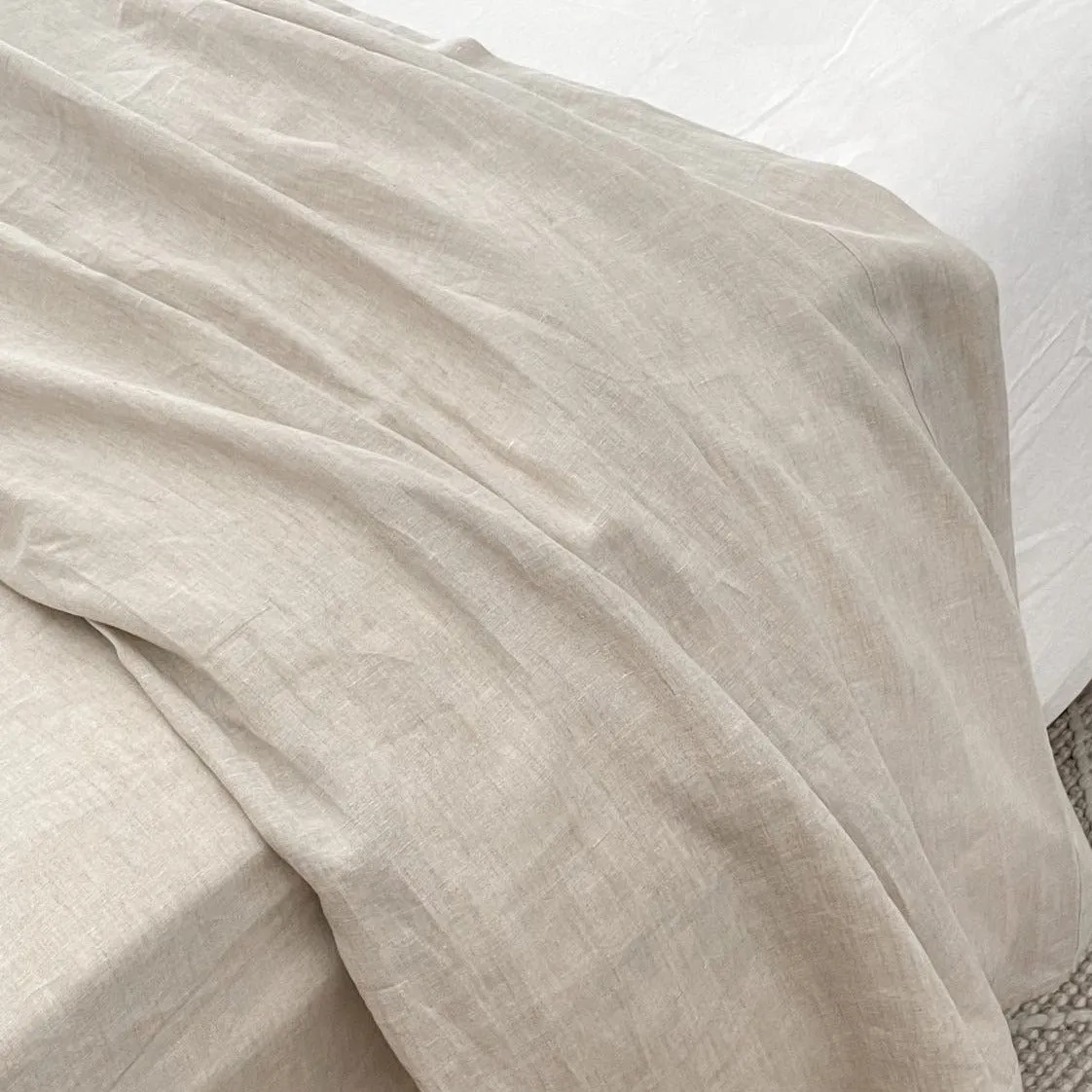 Oatmeal Linen Flat Sheet