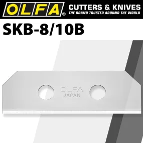 OLFA OLFA BLADES (10) FOR SKB8  SAFETY KNIFE CARDED 18MM BLA SKB810B