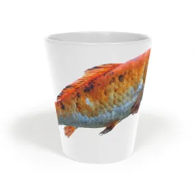 Orange Fish Latte Mug, 12oz