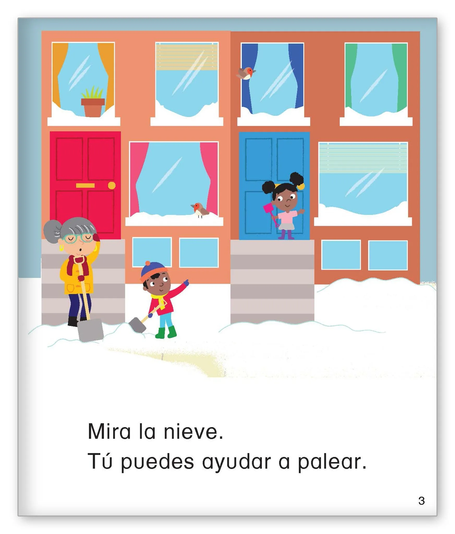 Palear la nieve