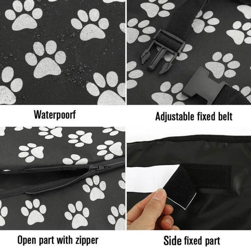 Paw Print Car Boot Cover