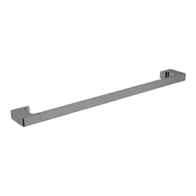 PEARL Single Towel Rail 600mm GUN METAL 8024-GM