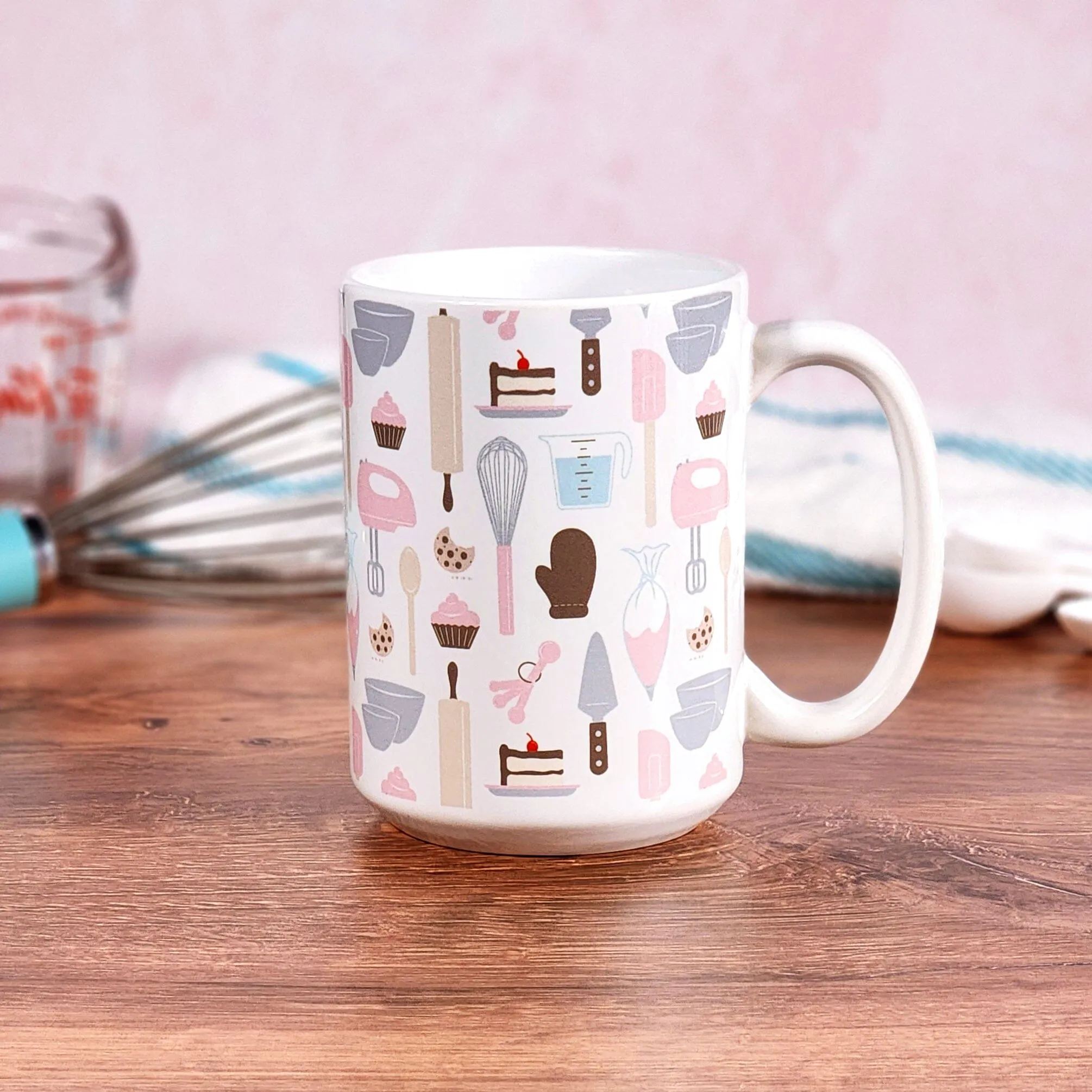 Pink Baking Pattern Mug