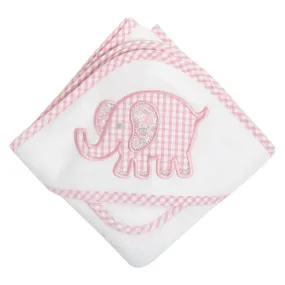 Pink Elephant Hooded Towel Set