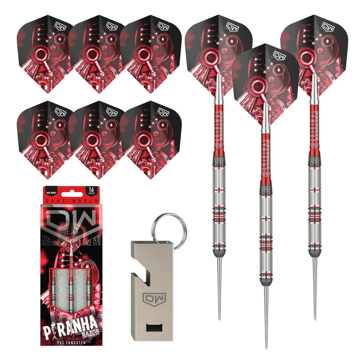 Piranha Razor 01 90% Tungsten Steel Tip Darts by DW