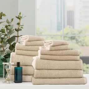 Renee Taylor Cobblestone 14 Piece Stone Towel Pack