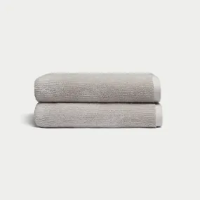 Ribbed Terry Bath Towels