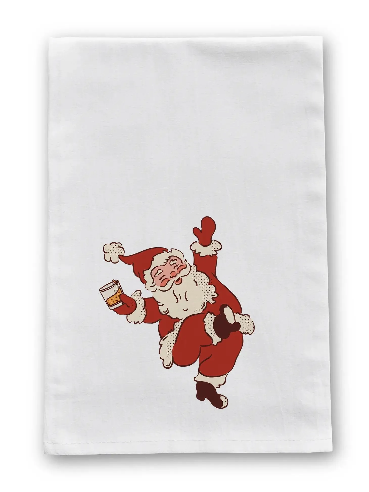 Santa Bourbon Tea Towel