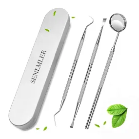 SENLMLER Professional Dental Pick Tools Kit, Teeth Cleaning Calculus Remover Tool for Dentist, Personal Using, Pets Oral Care Set with Dental Mirror Dental Tartar Scraper Dental Probe and Storage Box